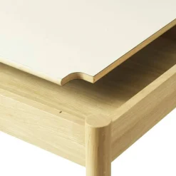 C44 Soffbord Ek / Linoleum, 60x120 cm