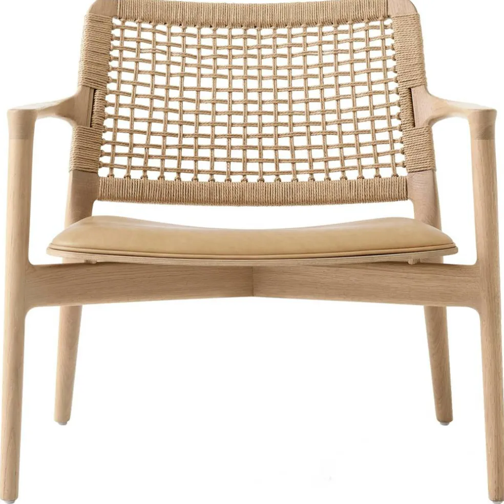 Cabin Loungefåtölj, Ljus Ek / Sand Läder
