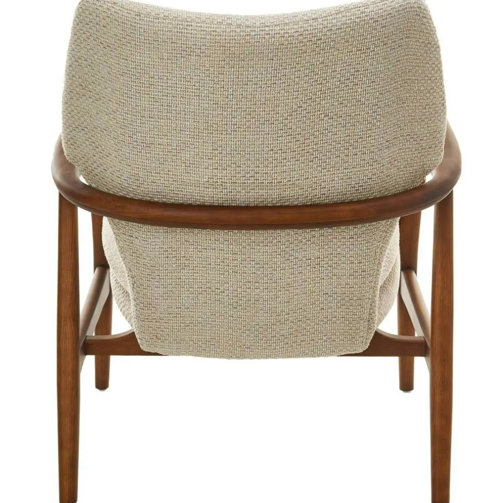 Chair Peggy Fabric Rough Ecru