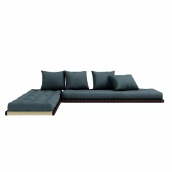 Chico Soffa Med Madrass 80x200 cm, Petrolblå