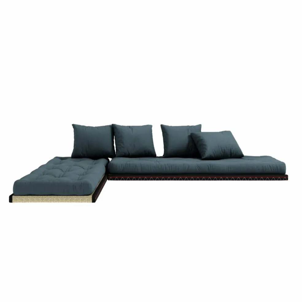 Chico Soffa Med Madrass 80x200 cm, Petrolblå