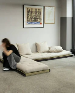 Chico Soffa Med Madrass 80x200 cm, Beige