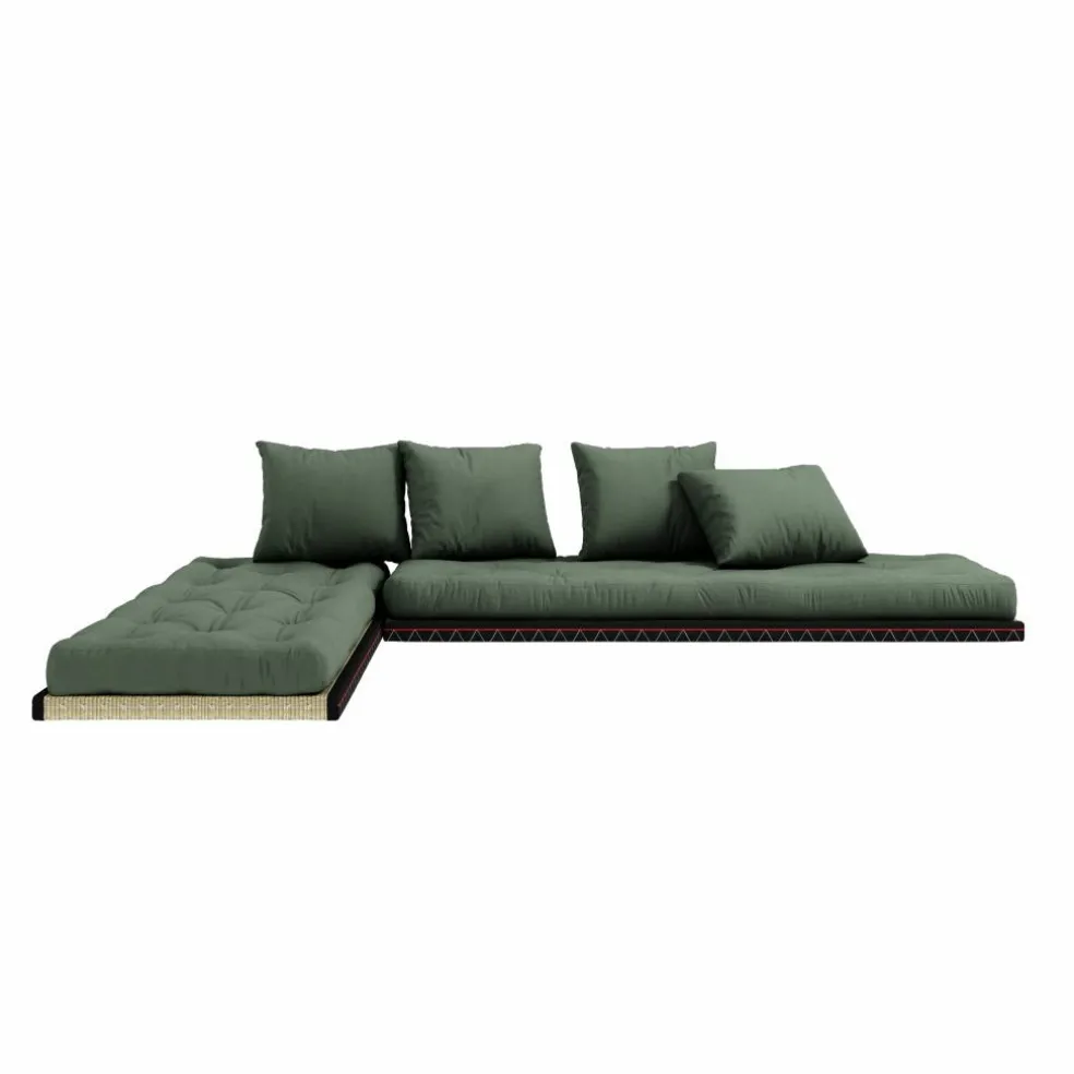 Chico Soffa Med Madrass 80x200 cm, Olivgrön