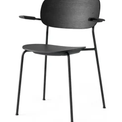 Co Karmstol Svart stål, Svart Ek
