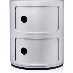 Componibili Classic Förvaring Med 2 Fack, Silver
