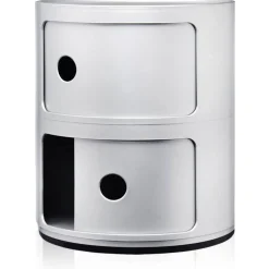 Componibili Classic Förvaring Med 2 Fack, Silver