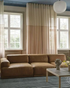 Connect Soft Modulär 3-sitssoffa Med Öppen Högersida, Grace Leather Cognac
