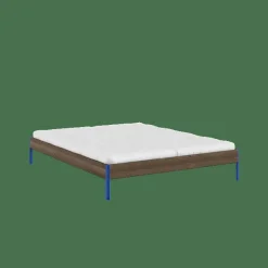 Core Sängram 160x200 Carobbrun/Kraftig Blå