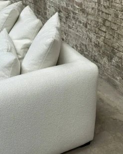 Cornell 3-Sitssoffa, Bouclé Off-white
