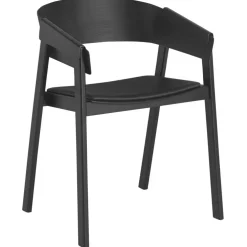 Cover Karmstol, Refine Läder Svart / Svart