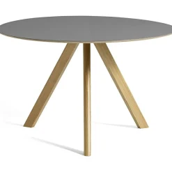 CPH 20 2.0 Bord Ø120 cm, Vattenbaserad lackad Ek / Grå