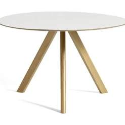 CPH 20 2.0 Bord Ø120 cm, Vattenbaserad lackad Ek / Vit