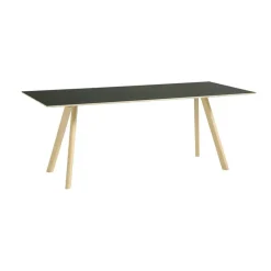 CPH 30 2.0 Bord 90x200 cm, Vattenbaserad Lackad Ek / Svart
