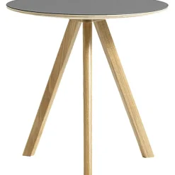 CPH 20 2.0 Sidobord Ø50x49 cm, Vattenbaserad Lackad Ek / Grå