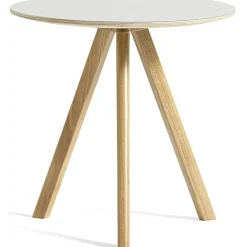 CPH 20 2.0 Sidobord Ø50x49 cm, Vattenbaserad Lackad Ek / Off-white