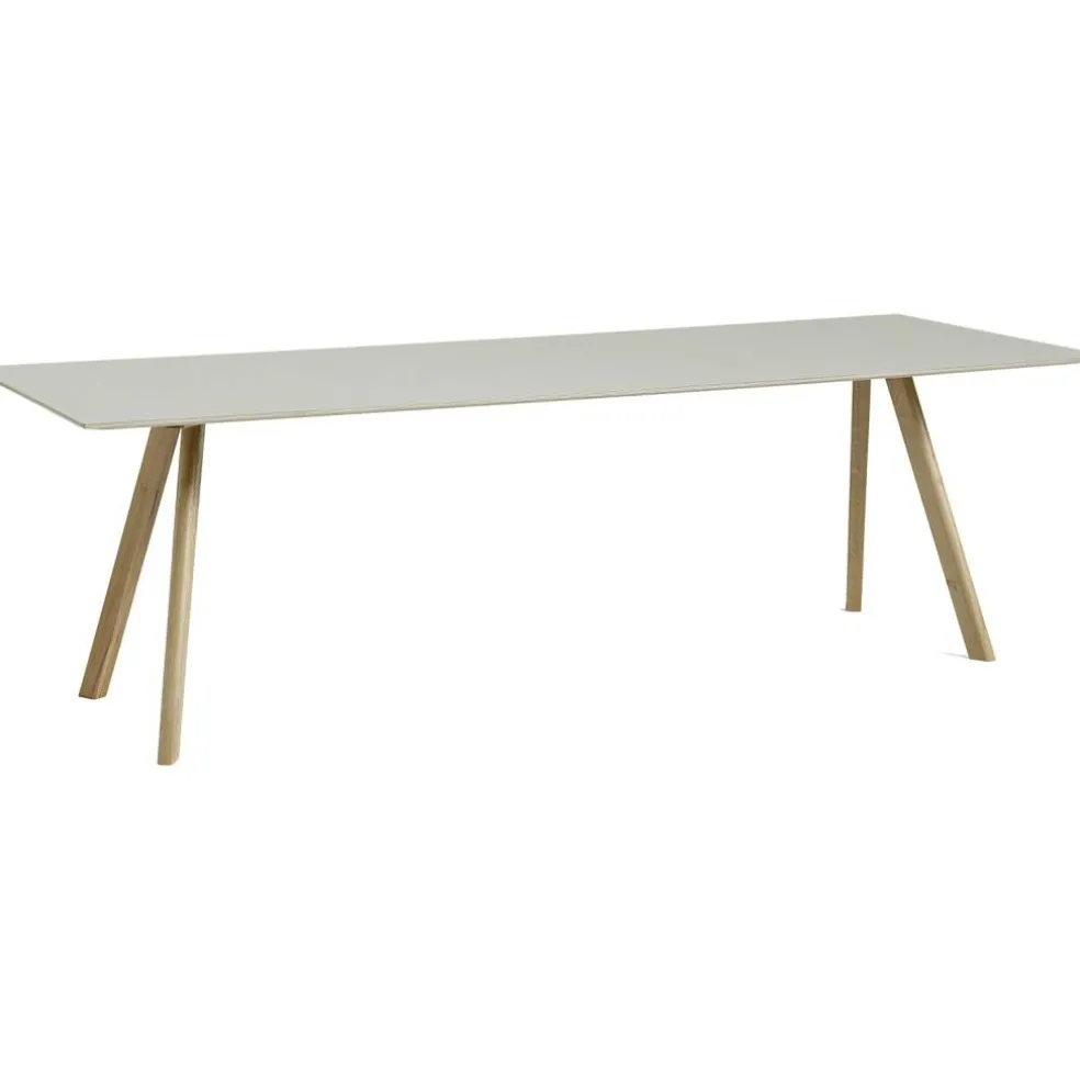 CPH 30 Bord 90x250x74 cm, Vattenbaserad Lackad Ek/Off-White Linoleum