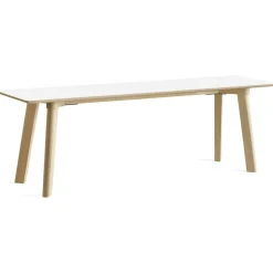 CPH Deux 215 2.0 Bänk 140 cm, Pearl White / Vattenbaserad Lackad Ek
