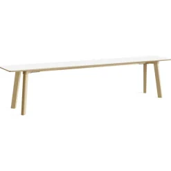 CPH Deux 215 2.0 Bänk 200 cm, Pearl White / Obehandlad Bok