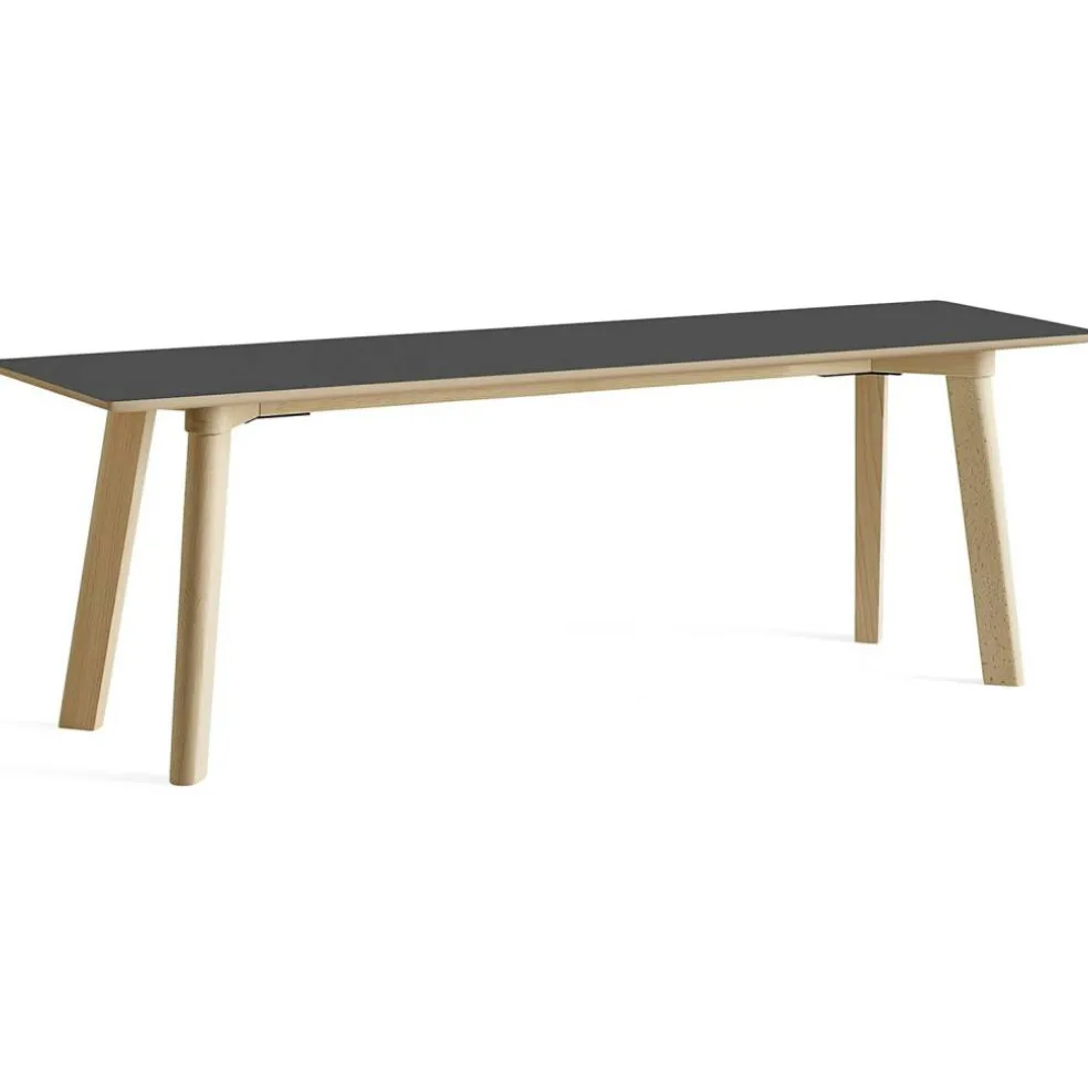CPH Deux 215 2.0 Bänk 140 cm, Svart / Vattenbaserad Lackad Ek