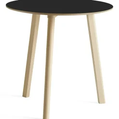 CPH Deux 220 2.0 Bord Ø75 cm, Svart / Vattenbaserad Lackad Ek