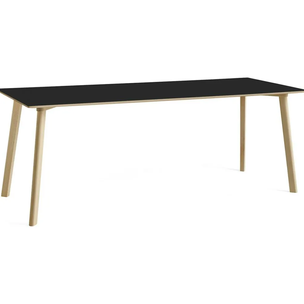 CPH Deux 210 2.0 Bord 75x200 cm, Svart / Vattenbaserad Lackad Ek