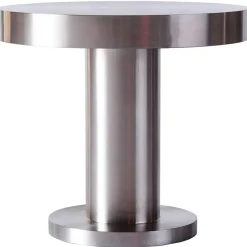 Cufflink Sidobord Ø45 cm, Rostfritt Stål