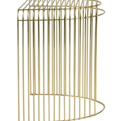 Curva Sidobord Mässingpläterat Stål, Guld