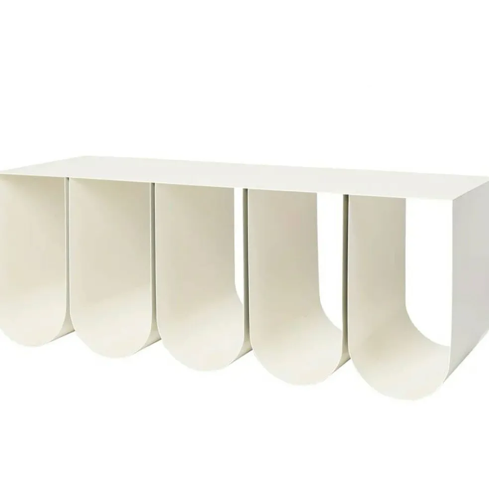 Curved Bench Bänk, Beige