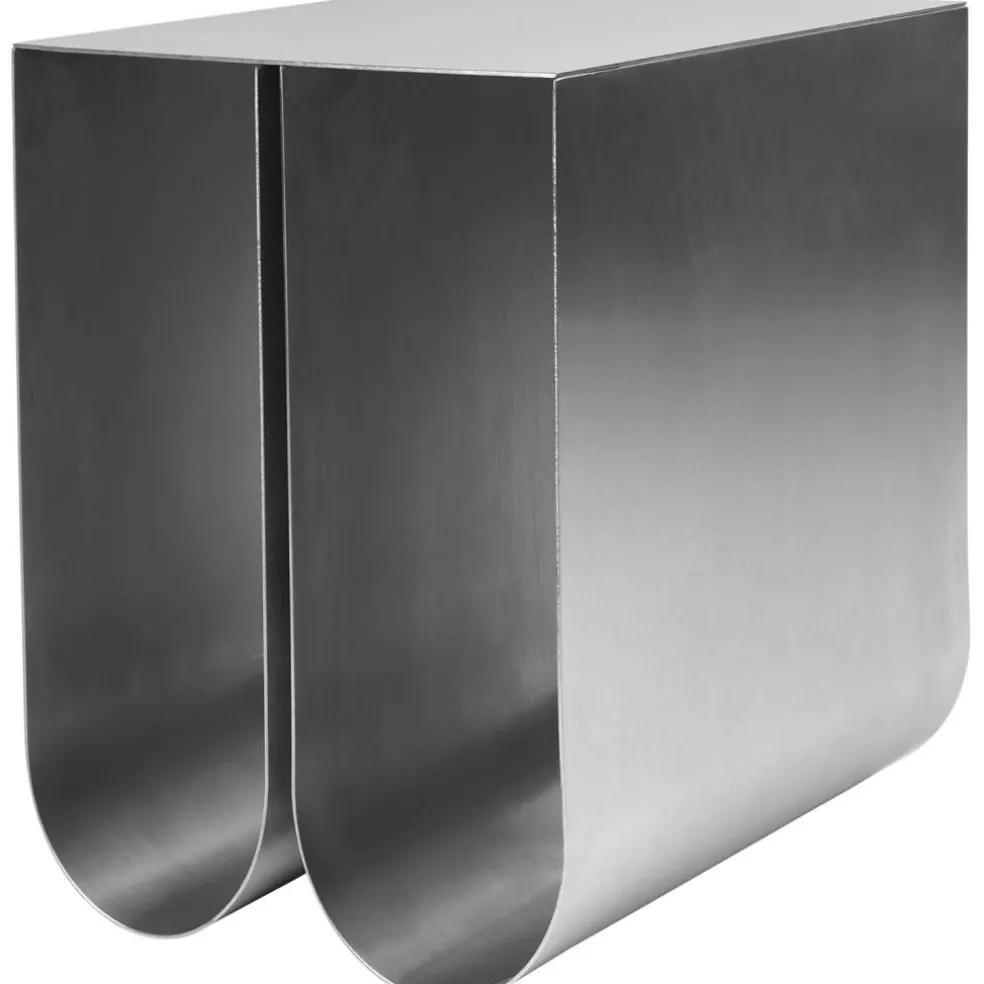 Curved Sidobord, Rostfritt Stål