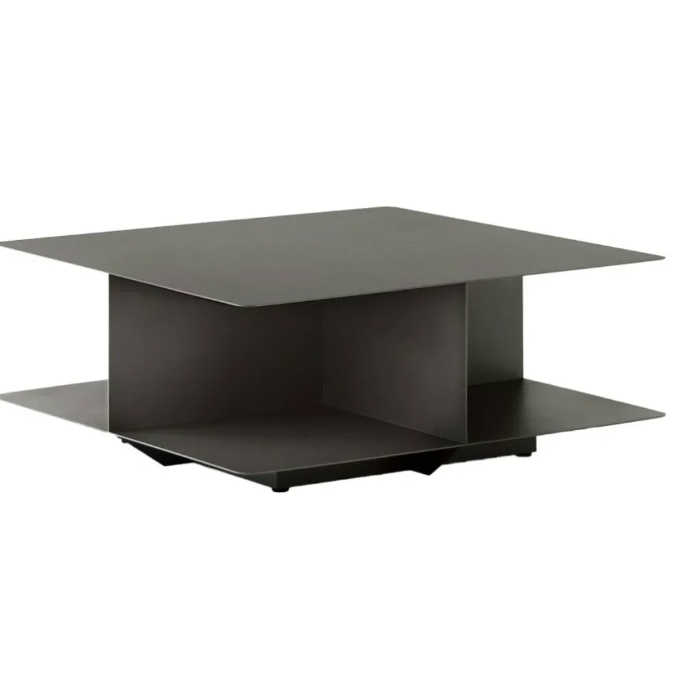 Develius EV3 Soffbord 89x89 cm, Stone Grey