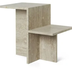 Distinct Sidobord, Travertine Sand