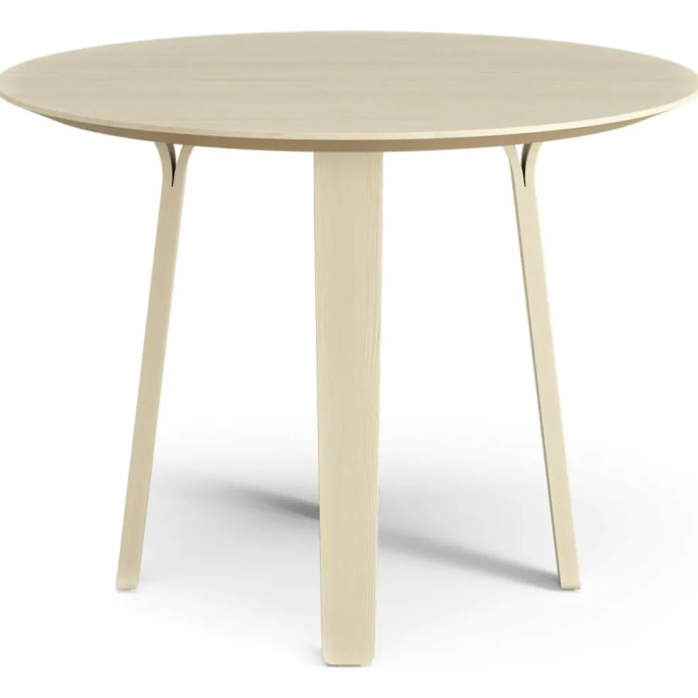 Divido Matbord Ø95 cm, Klarlackad Ask
