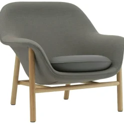 Drape Low Fåtölj, Remix 113 / Hallingdal 100 / Svart Ek