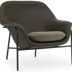 Drape Low Fåtölj, Ultra Leather 41574 / Ek