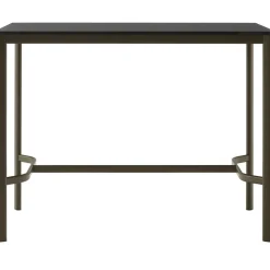 Drip HW114 Barbord 80x140x105 cm, Svart Laminat / Brons