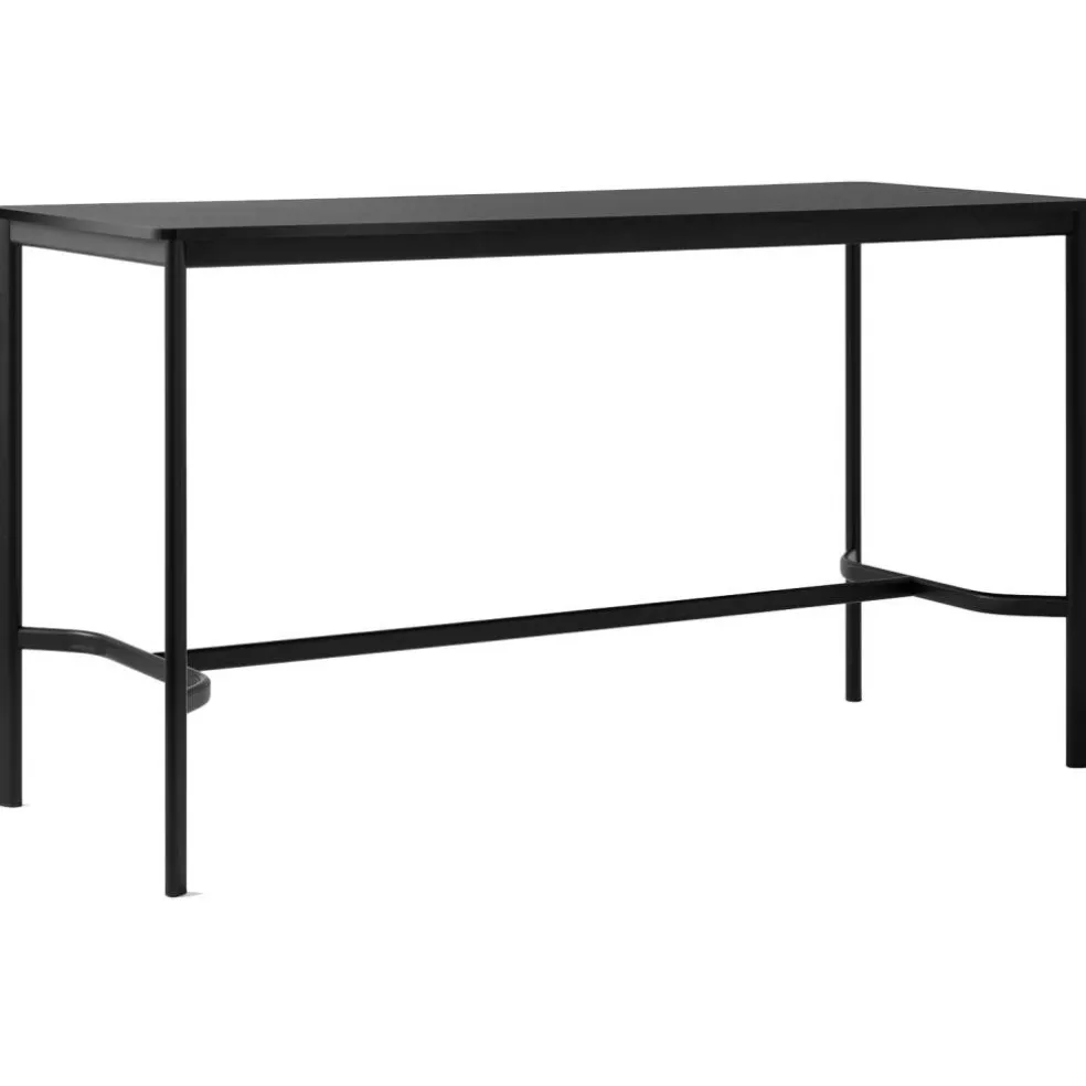 Drip HW64 Barbord 80x190x105 cm, Svart Laminat / Brons