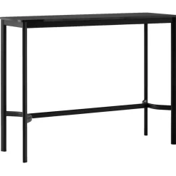 Drip HW113 Barbord 50x140x105 cm, Svart Laminat / Brons