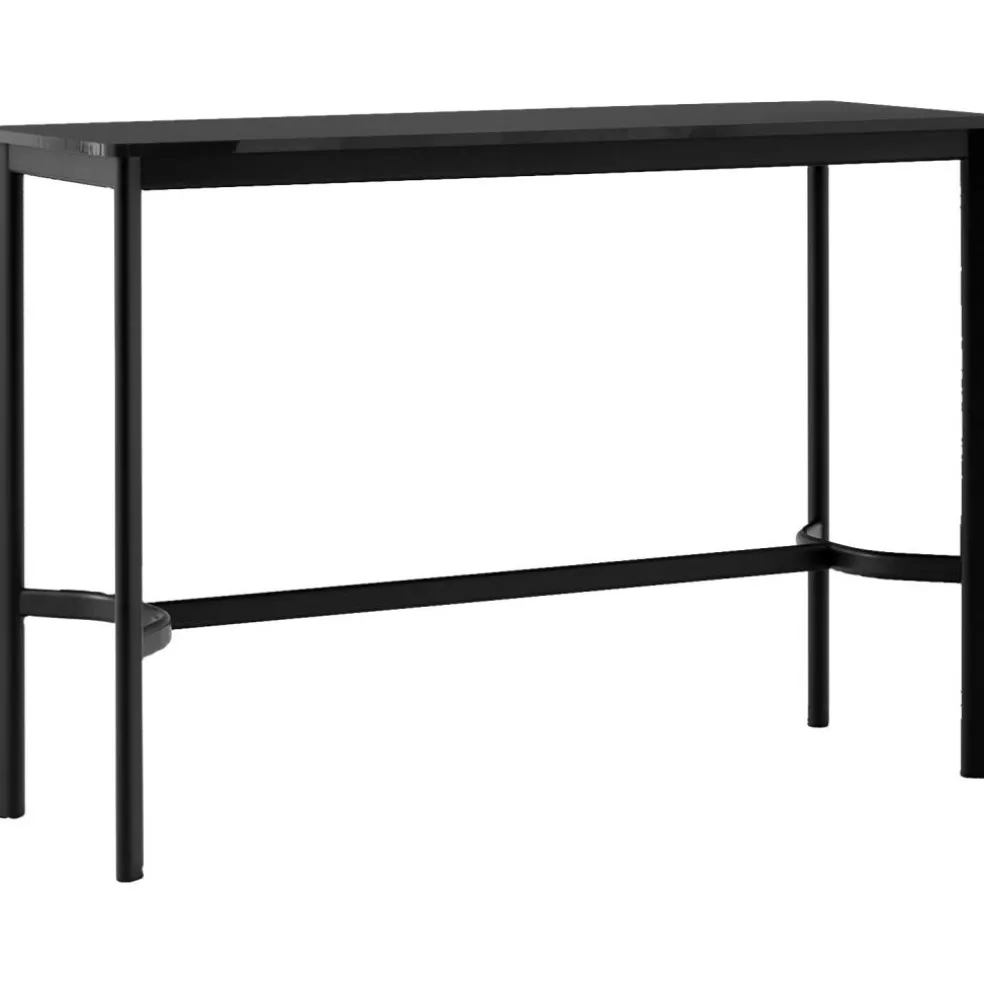 Drip HW111 Barbord 50x140x95 cm, Svart Laminat / Brons