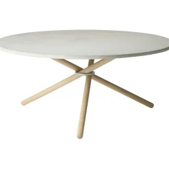 Edda Soffbord 105 cm, Ljus Betong / Ljus Ek