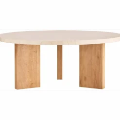 Eden Soffbord 90 cm, Ek / Ljus Sten