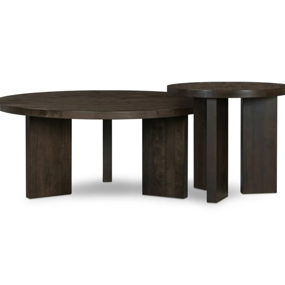 Eden Soffbord 90 cm, Mörk Ek