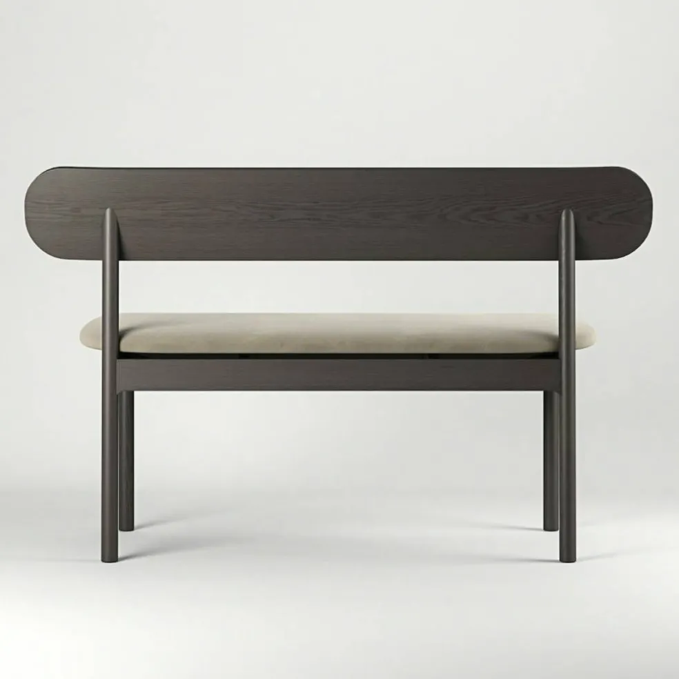Elephant Bänk Smoked Oak / Beige Velvet