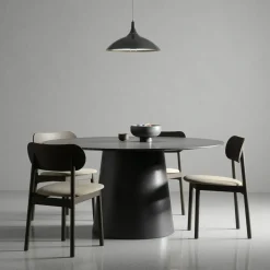 Elephant Stol, Mörk Ek / Beige Sammet