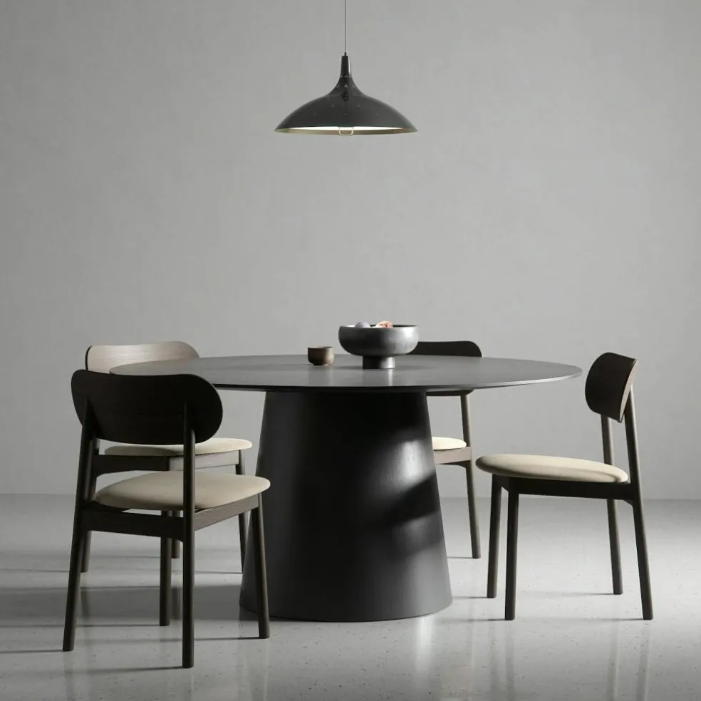Elephant Stol, Mörk Ek / Beige Sammet