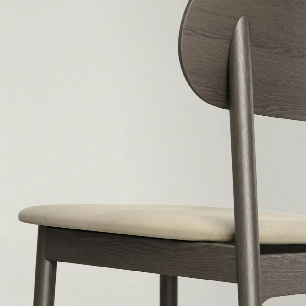 Elephant Stol, Mörk Ek / Beige Sammet
