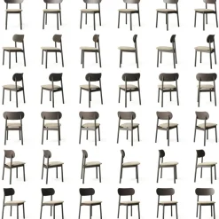 Elephant Stol, Mörk Ek / Beige Sammet