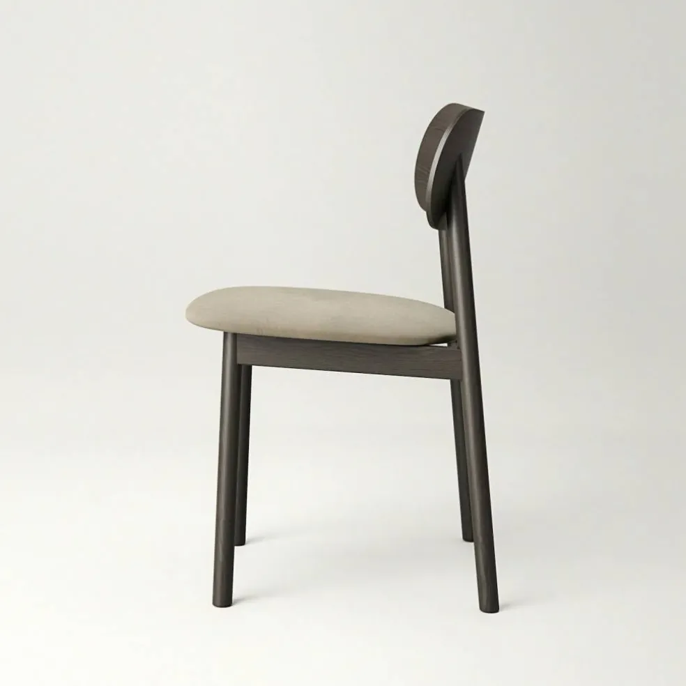 Elephant Stol, Mörk Ek / Beige Sammet