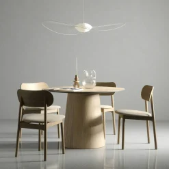 Elephant Stol, Naturlig Ek / Beige Sammet