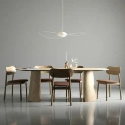 Elephant Stol, Naturlig Ek / Rostfärgad Bouclé