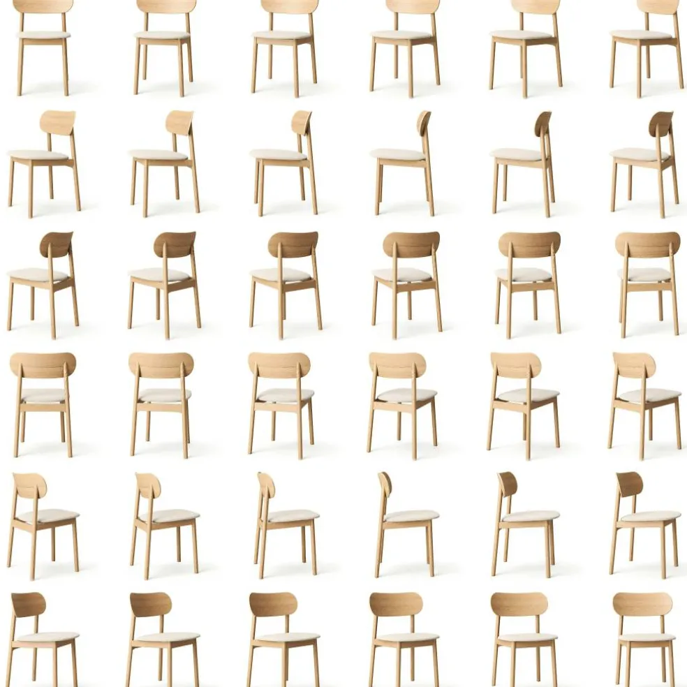 Elephant Stol, Naturlig Ek / Beige Breeze